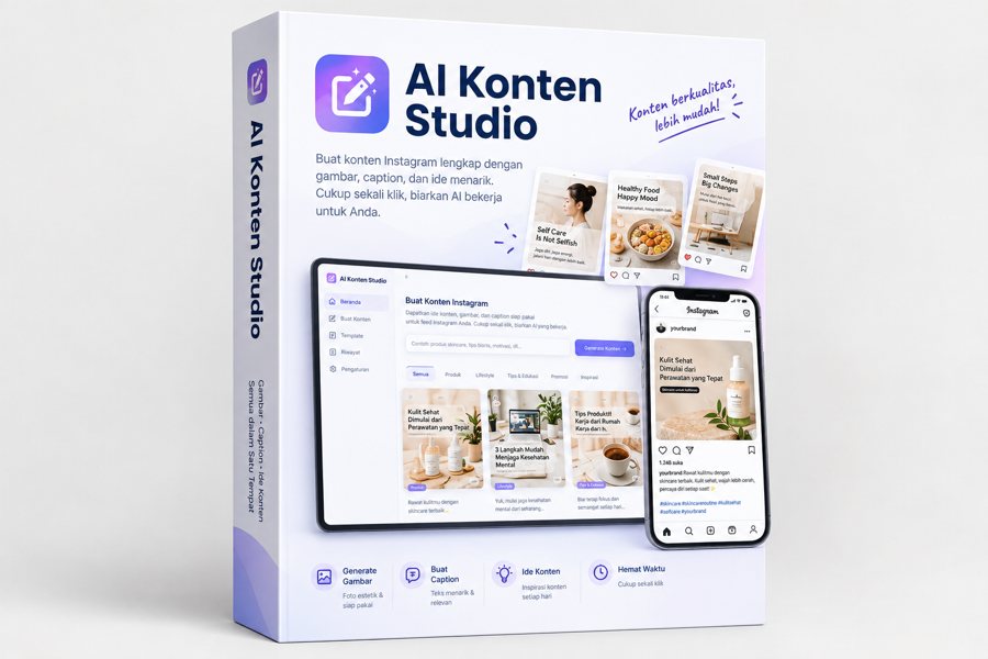 AI Konten Studio: buat konten Instagram lengkap dengan caption